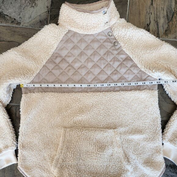 BKE Buckle Sherpa Quilted Sweater Womens S T Snap Gorpcore Outdoors Urban Hiker - Picture 7 of 10